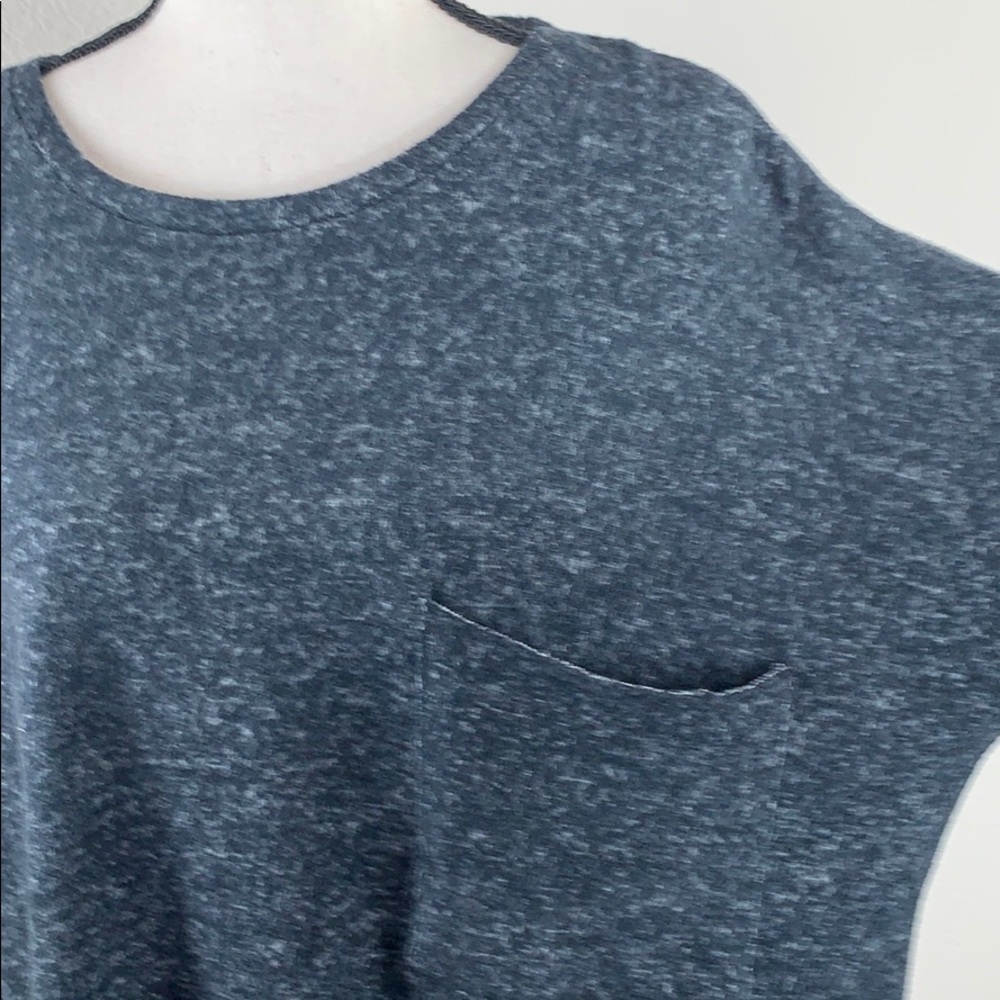 Philosophy gray 3/4 length sleeves,soft fabric top - Picture 6 of 7